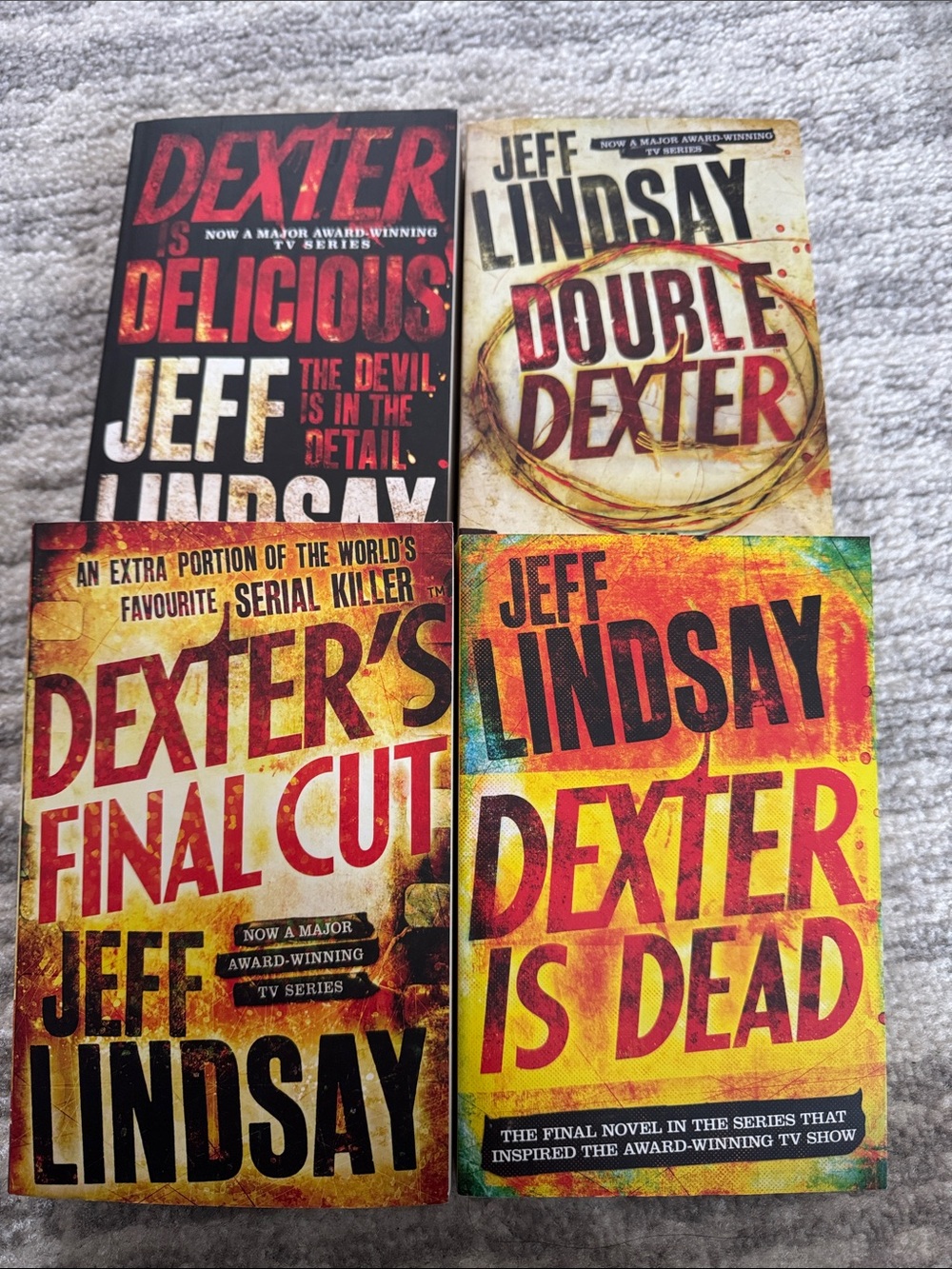 Dexter Book Series by Jeff Lindsay— books 5-8